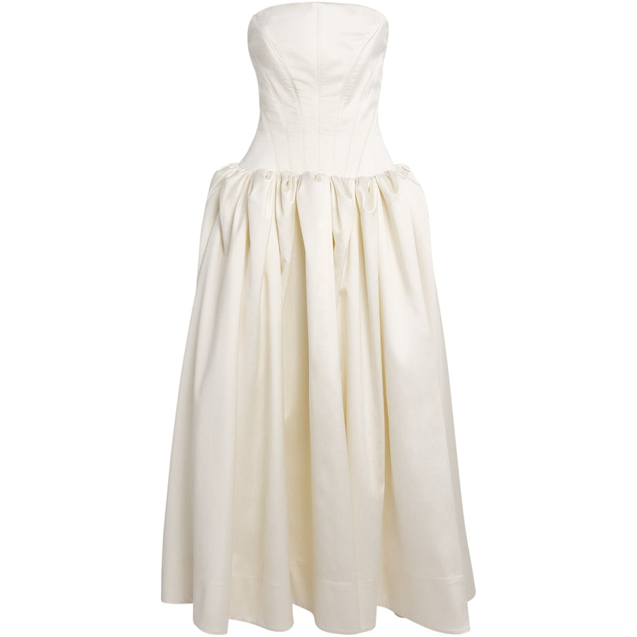 Silk-Wool Kenny Gown IVORY