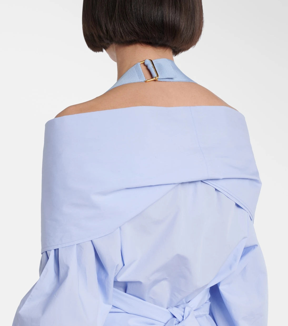 Patou - Draped cotton poplin blouse