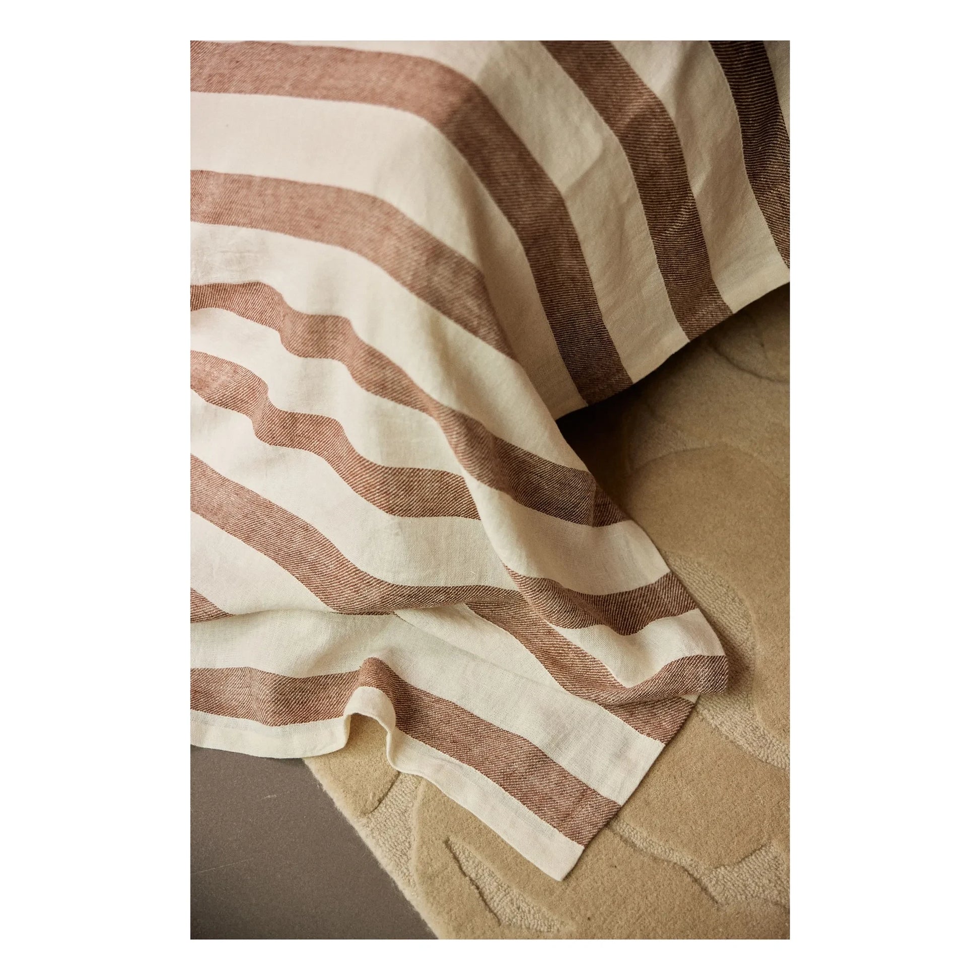 Gabrielle Paris - Bastide linen bedspread | Terracotta
