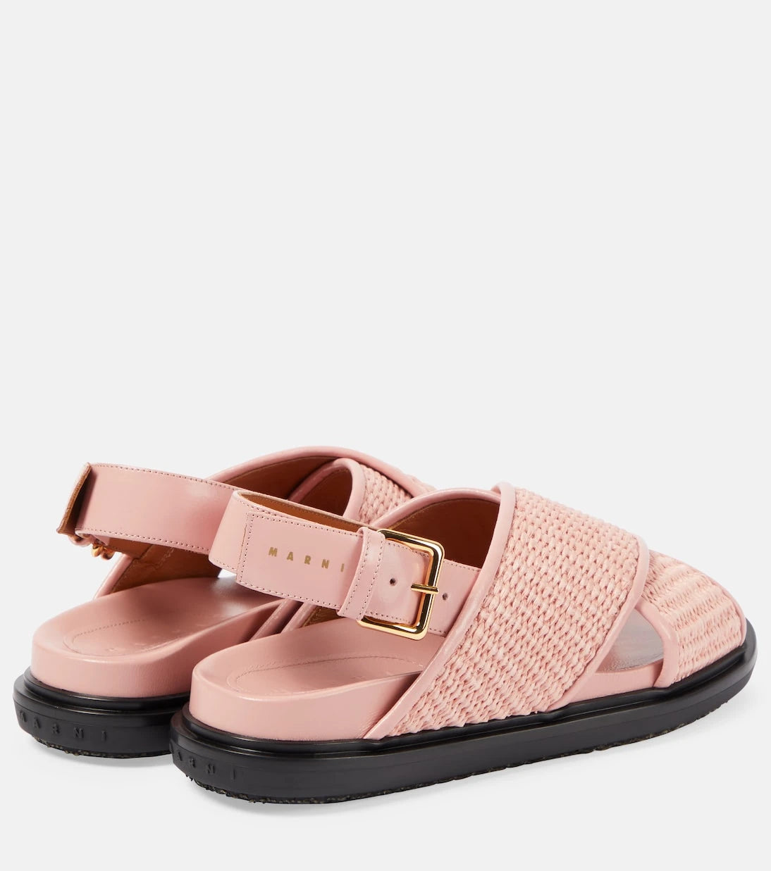 Marni - Fussbet raffia-effect sandals