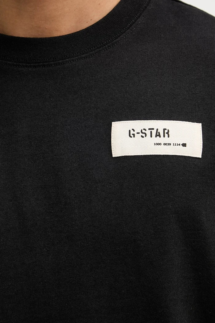 G-Star тениска мъжка памучна HB badge relaxed