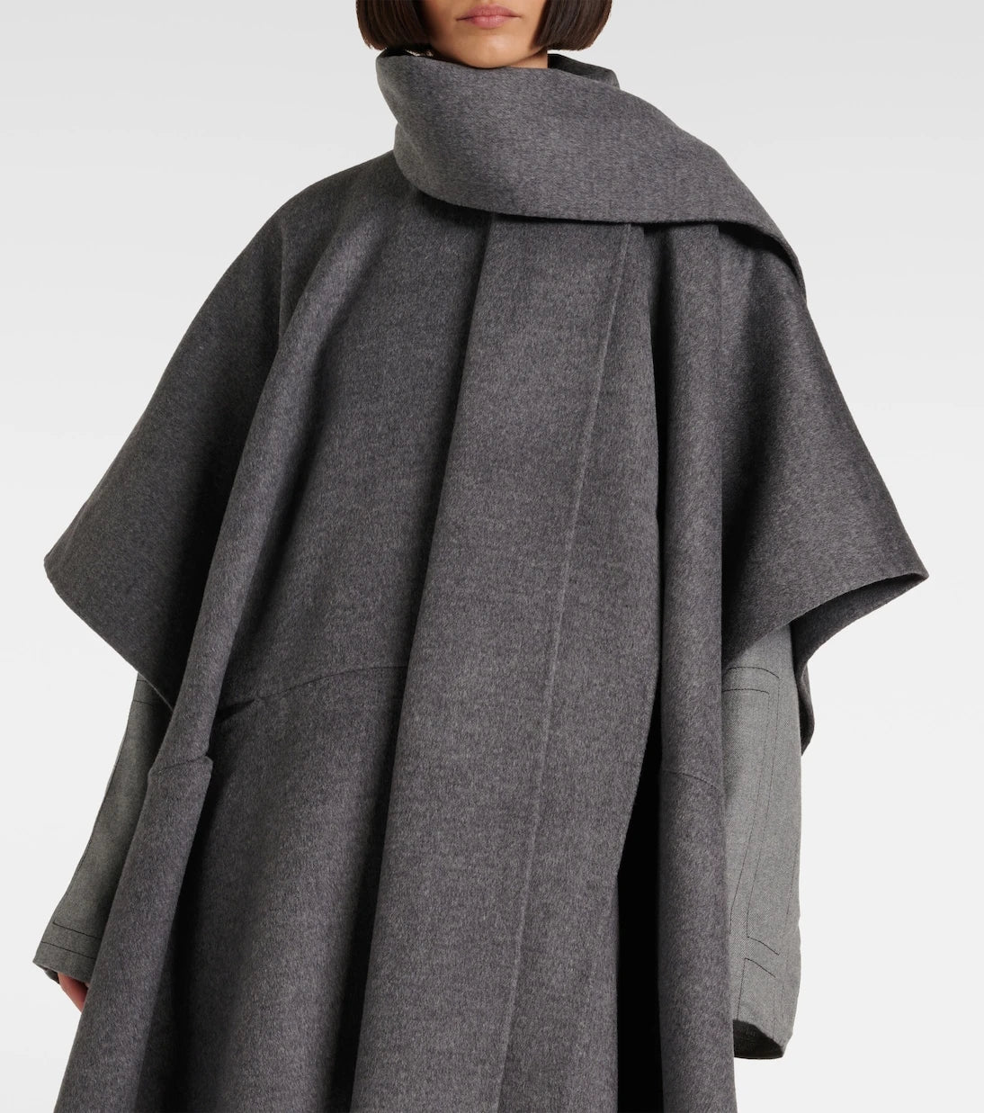 Toteme - Doublé scarf wool coat