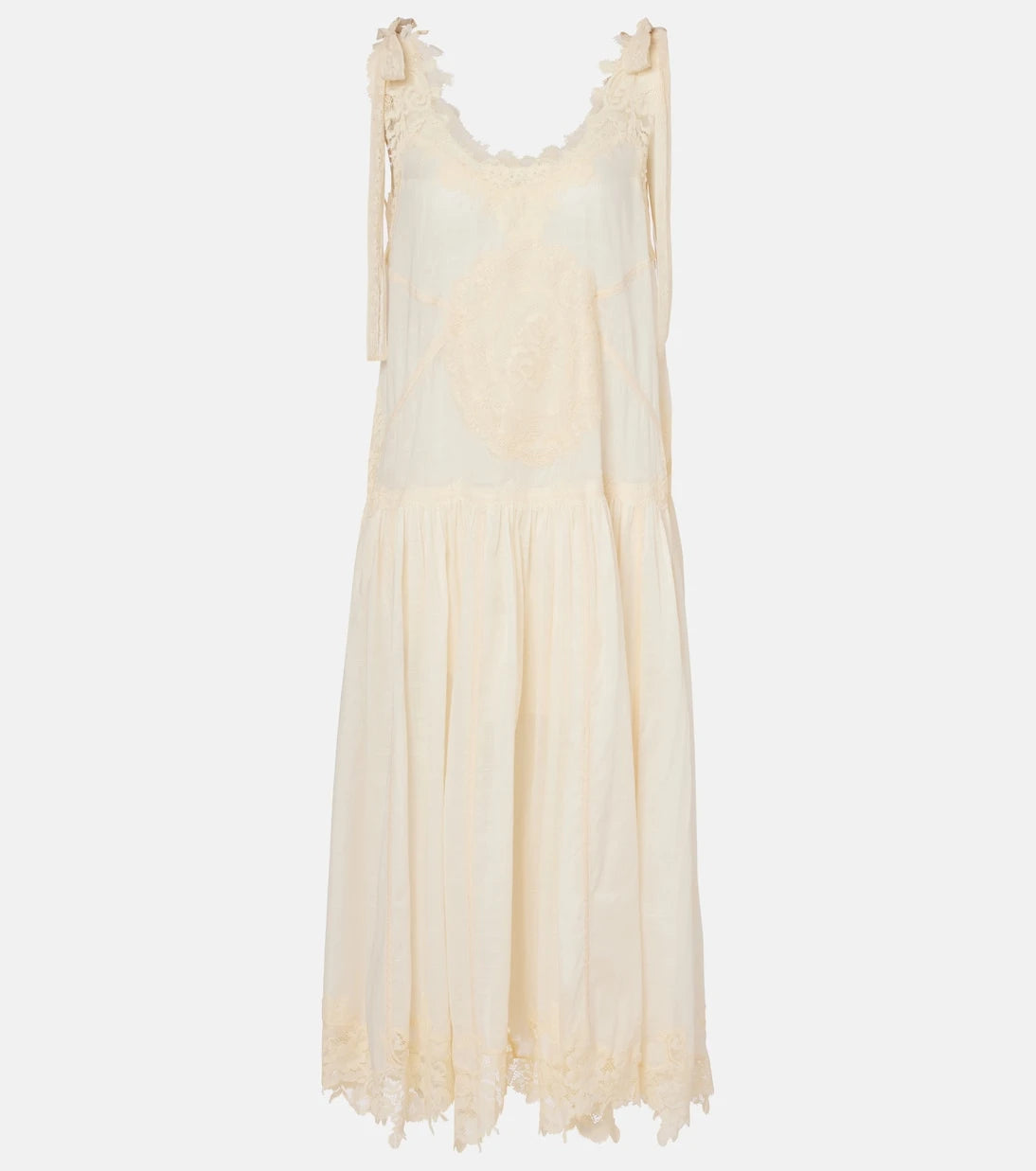 Zimmermann - Cascadian cotton lace midi dress