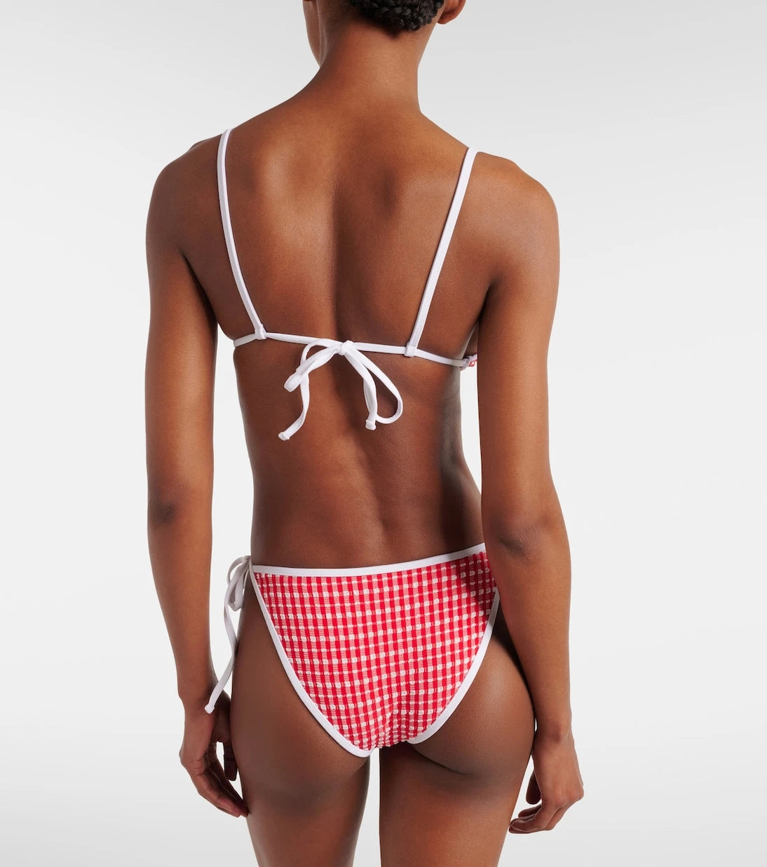Jade Swim - Via gingham bikini top