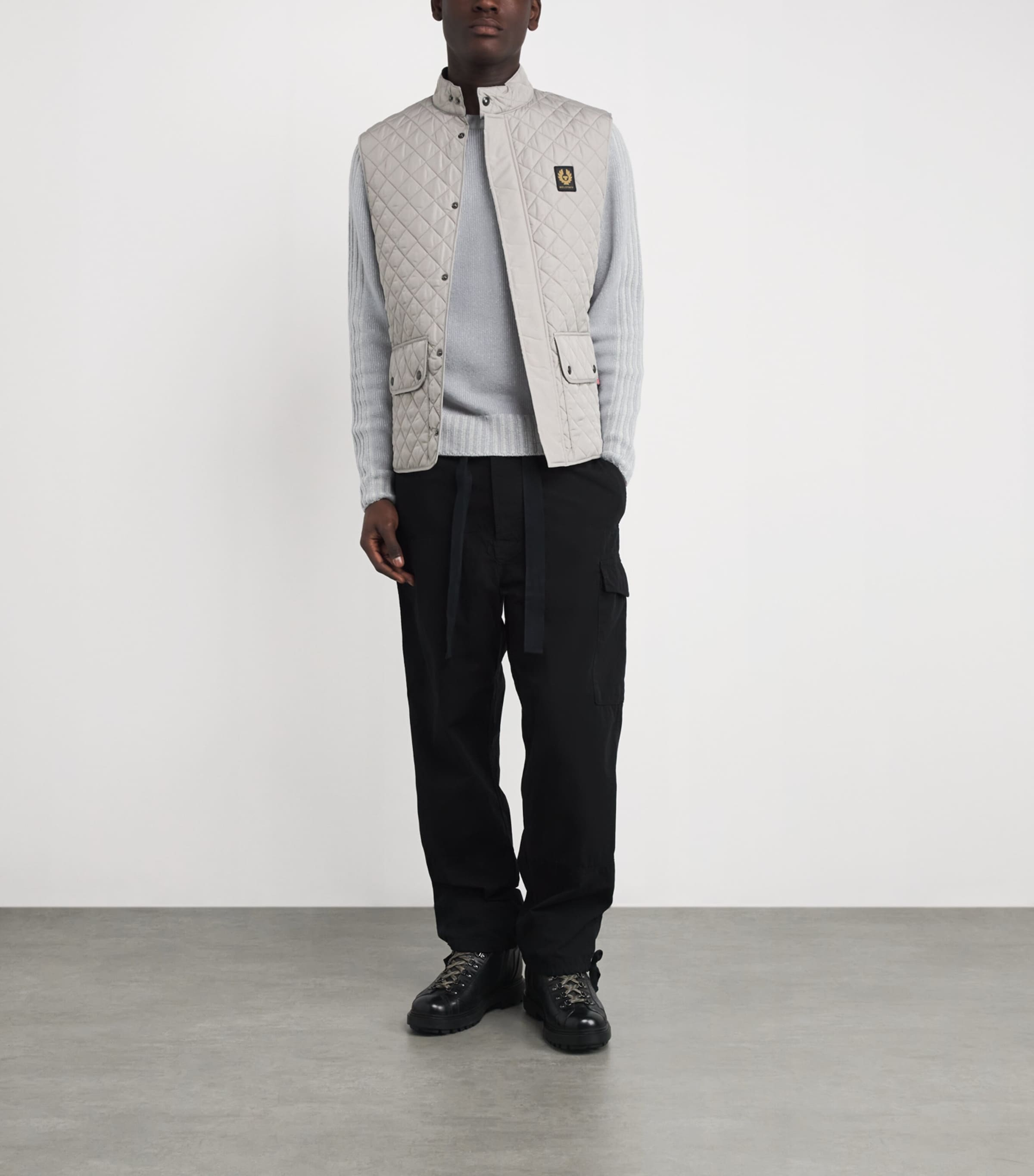 Belstaff Blue Wool Watch Sweater