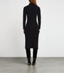 Max Mara Black Wool-Cashmere Midi Dress