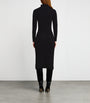 Black Wool-Cashmere Midi Dress