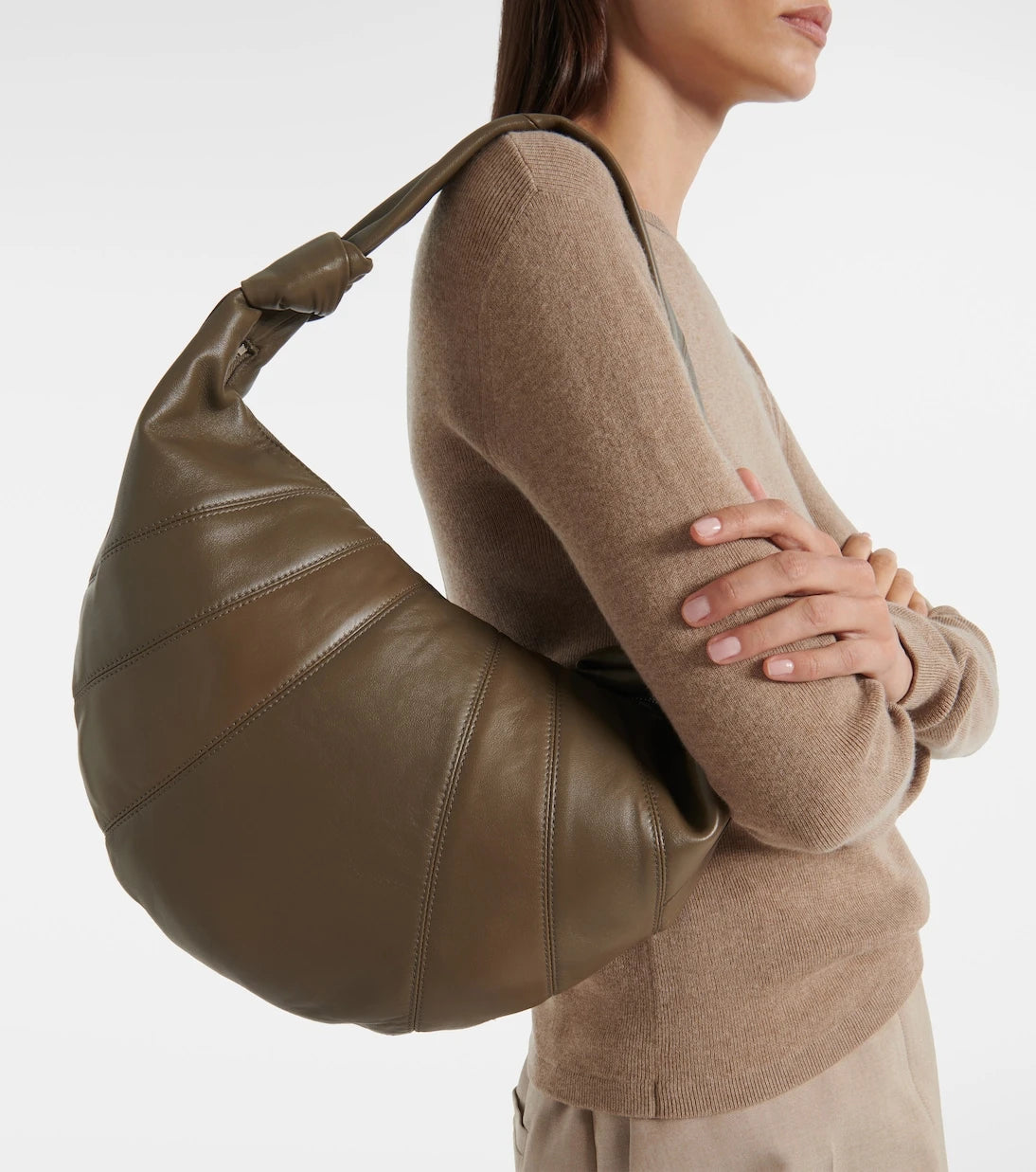 Lemaire - Fortune Croissant leather shoulder bag