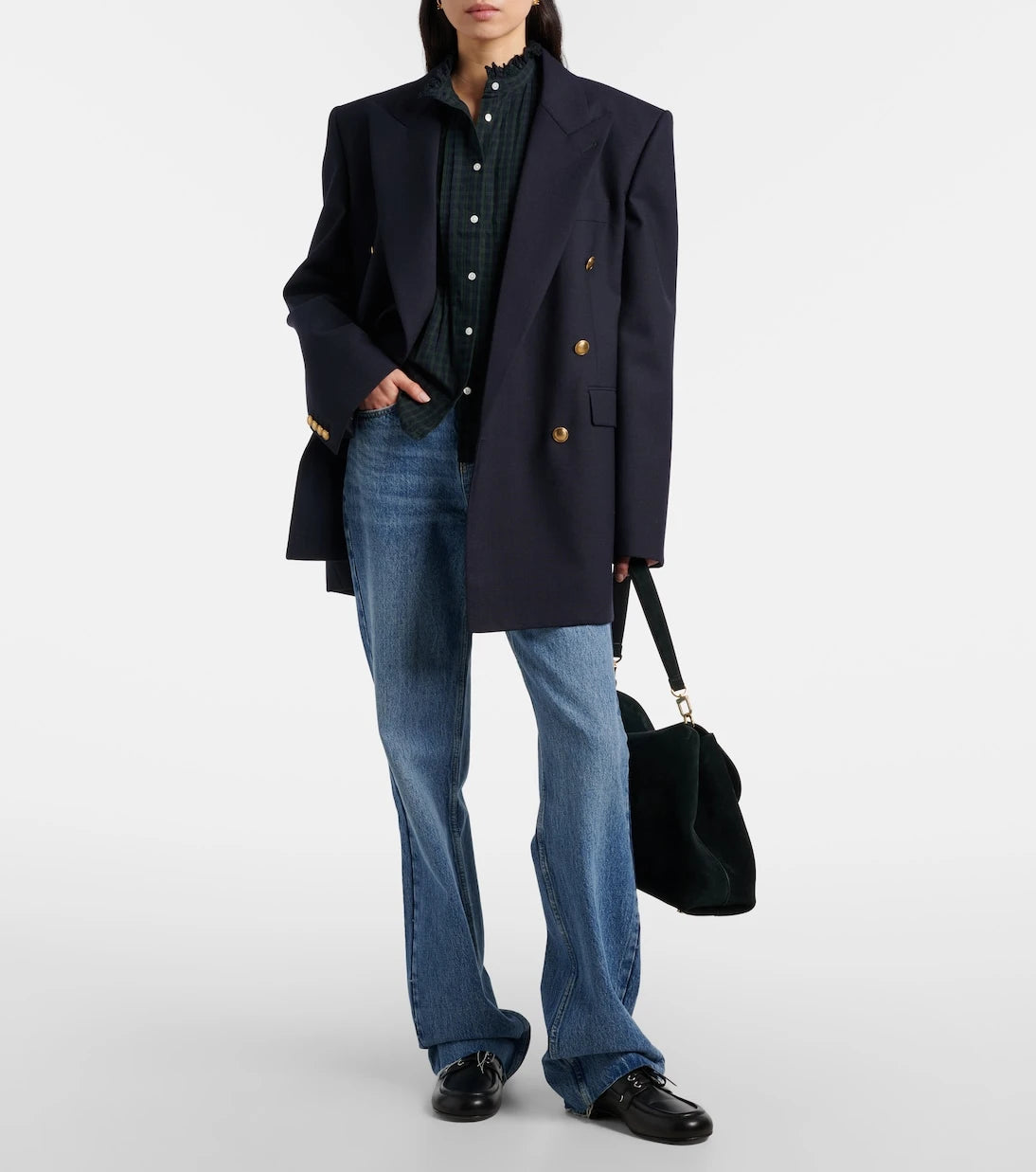 Polo Ralph Lauren - Checked ruffled cotton shirt