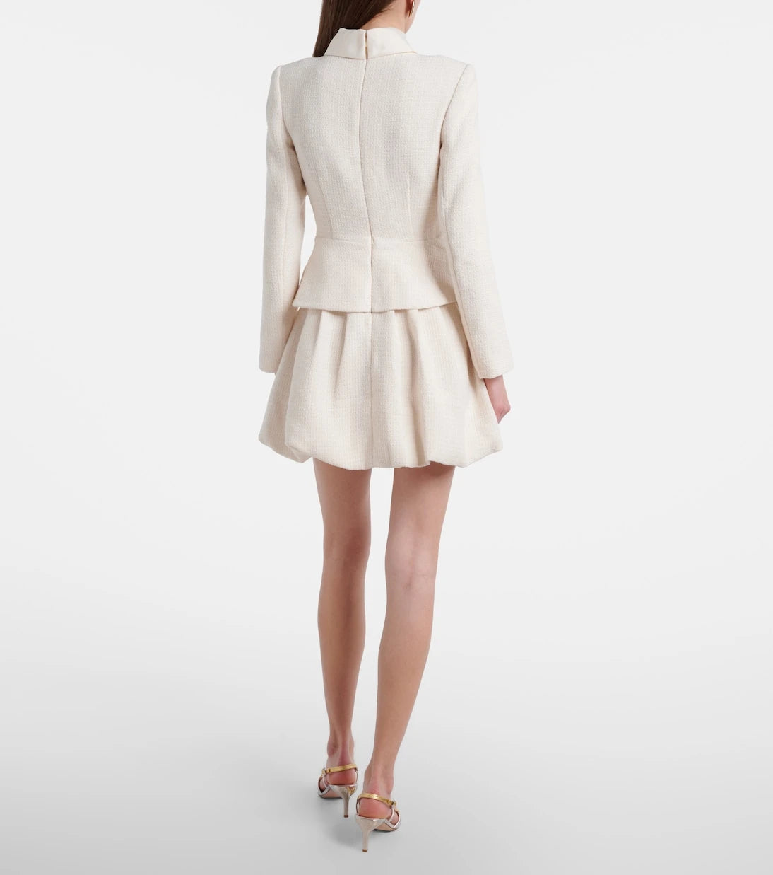 Self-Portrait - Embellished tweed minidress