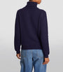 Navy Cashmere Rollneck Sweater