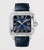 Large Steel Santos de Cartier Watch 39.8mm