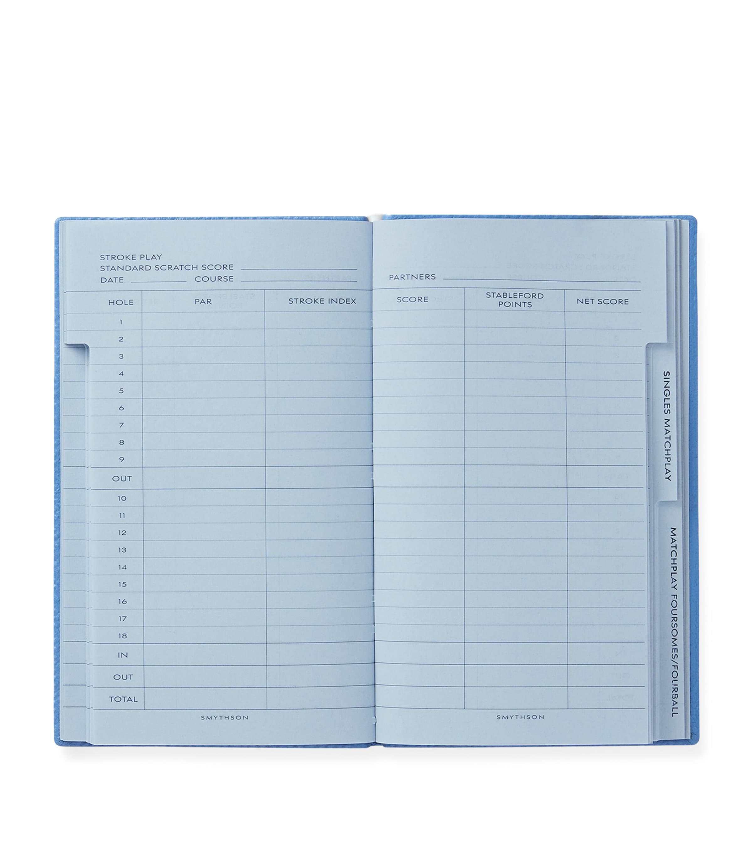 Smythson Leather Golf Notes Panama Notebook