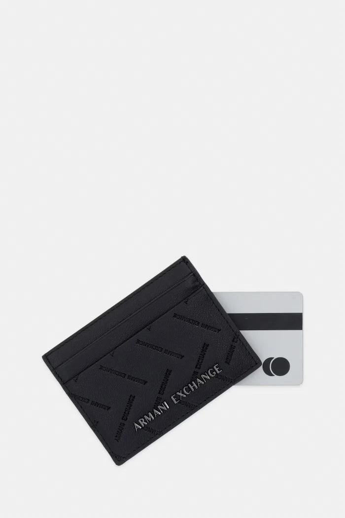 Armani Exchange калъф за карти мъжки от кожа