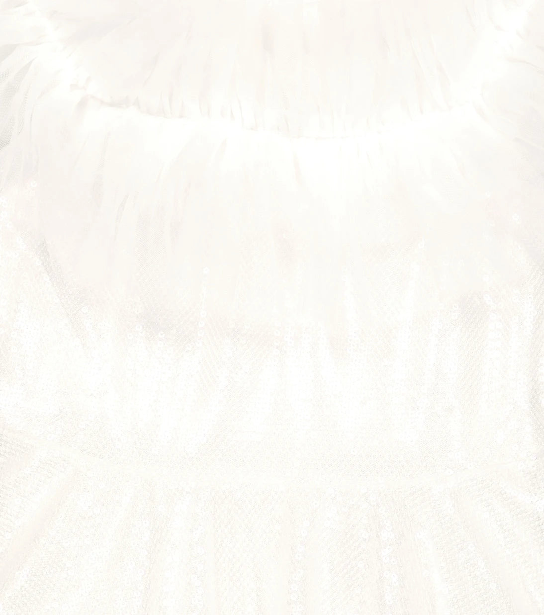 Monnalisa - Sequined ruffle dress