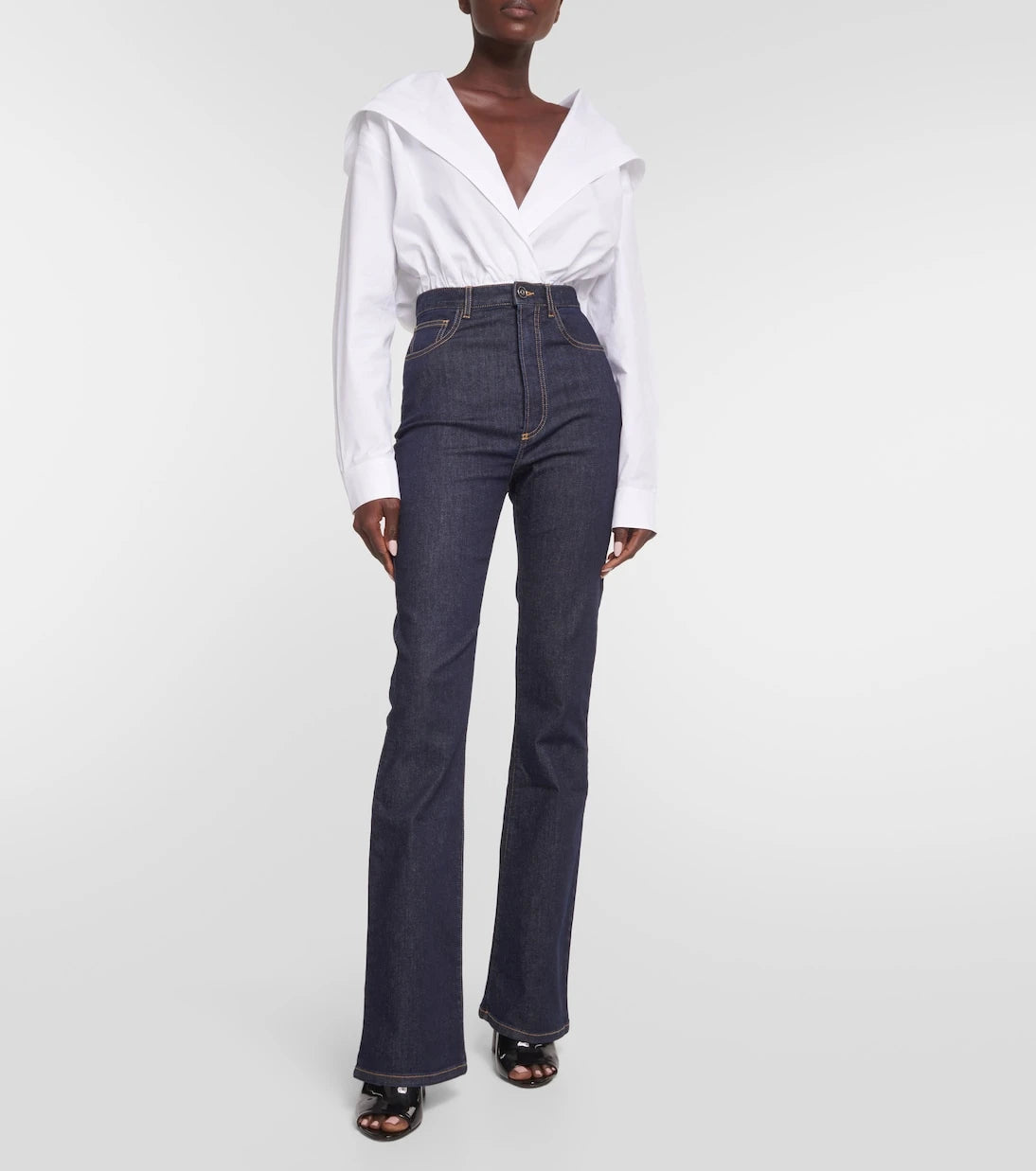 Alaïa - Hooded cotton bodysuit