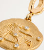 Small Yellow Gold and Diamond Virgo Coin Charm