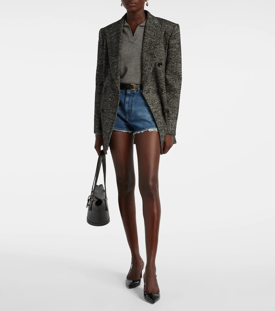 Dolce&Gabbana - Frayed denim shorts