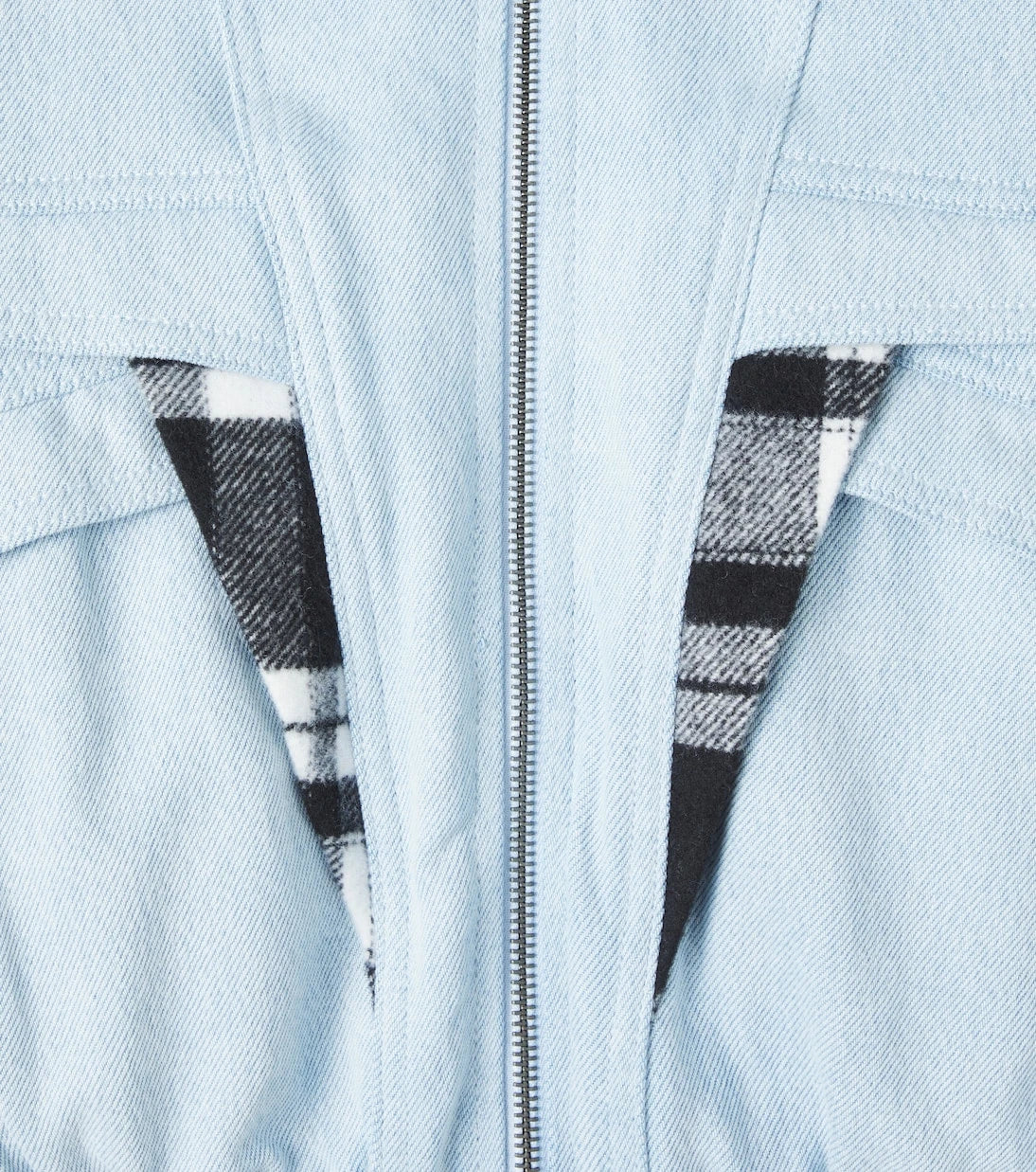 Stella McCartney Kids - Checked denim jacket