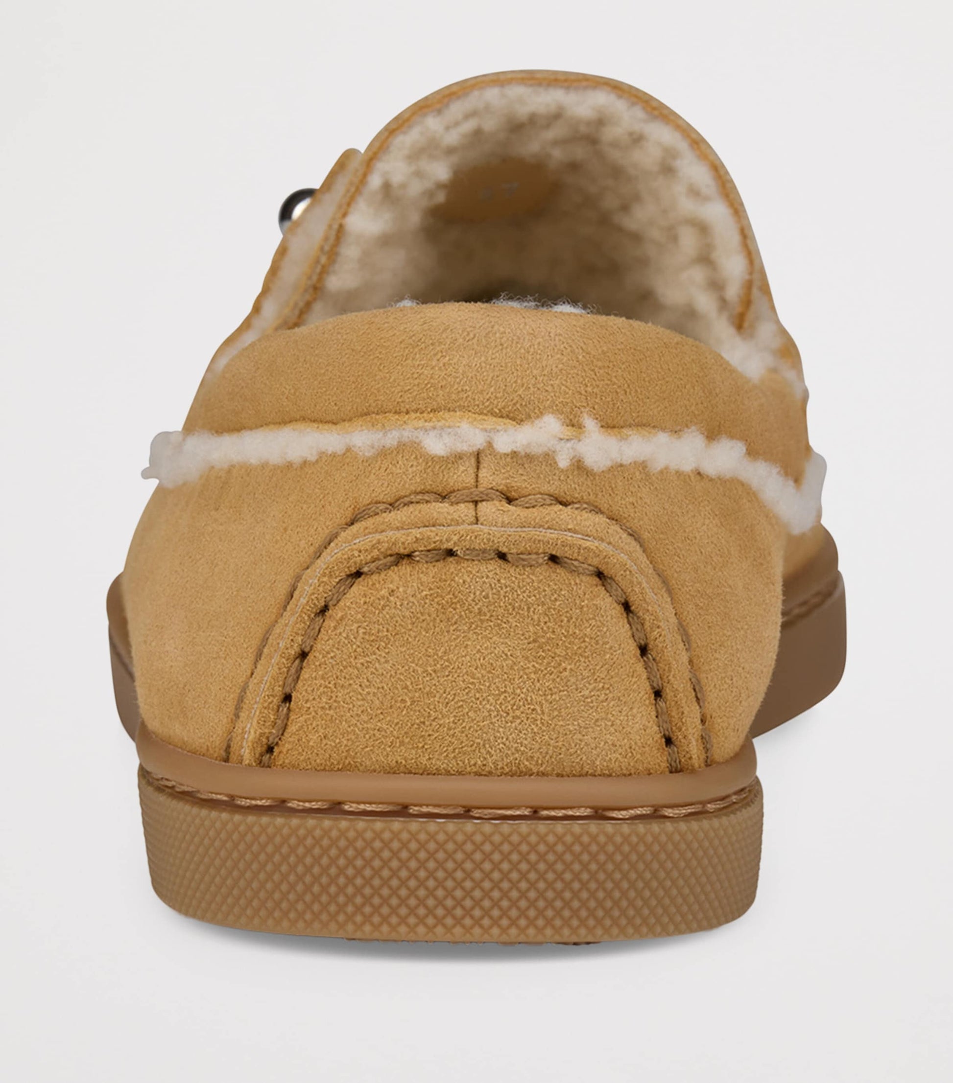 Brown Chambeliboat Suede Shearling-Lined Boat Shoes