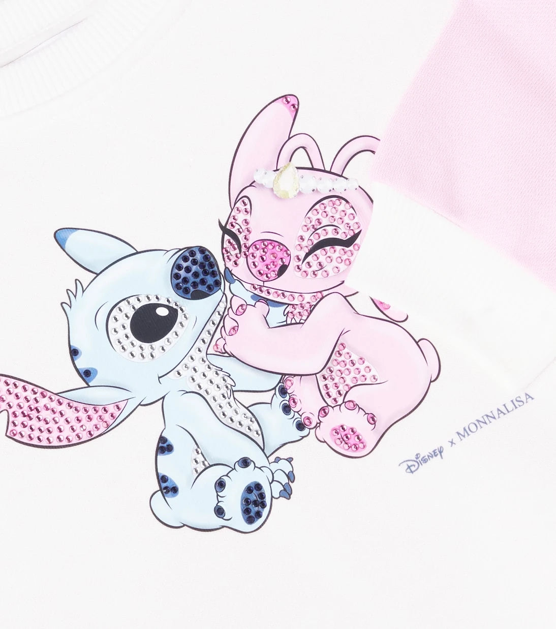Monnalisa - x Disney® Stitch cotton-blend sweatshirt