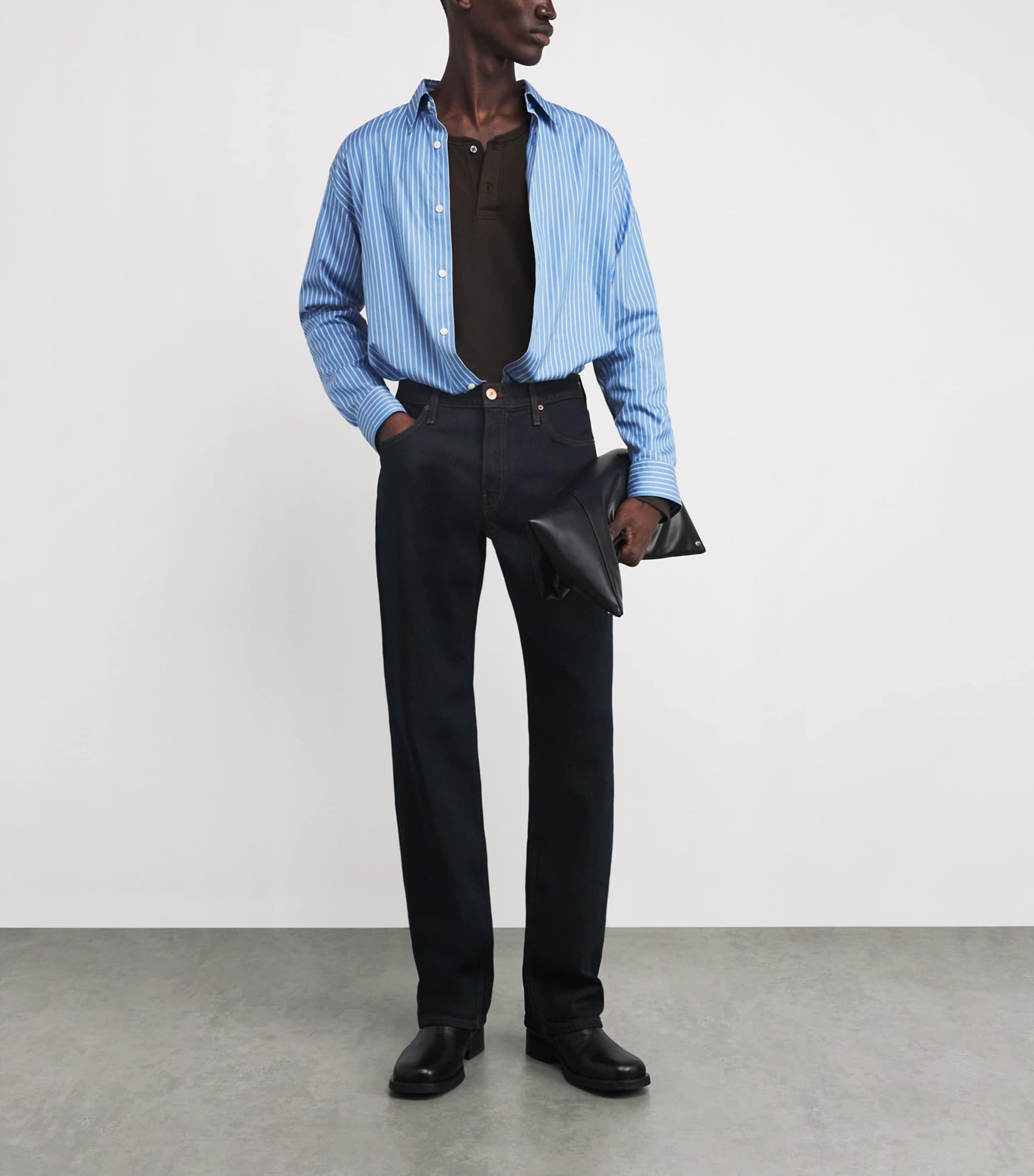 Long-Sleeved Henley Top