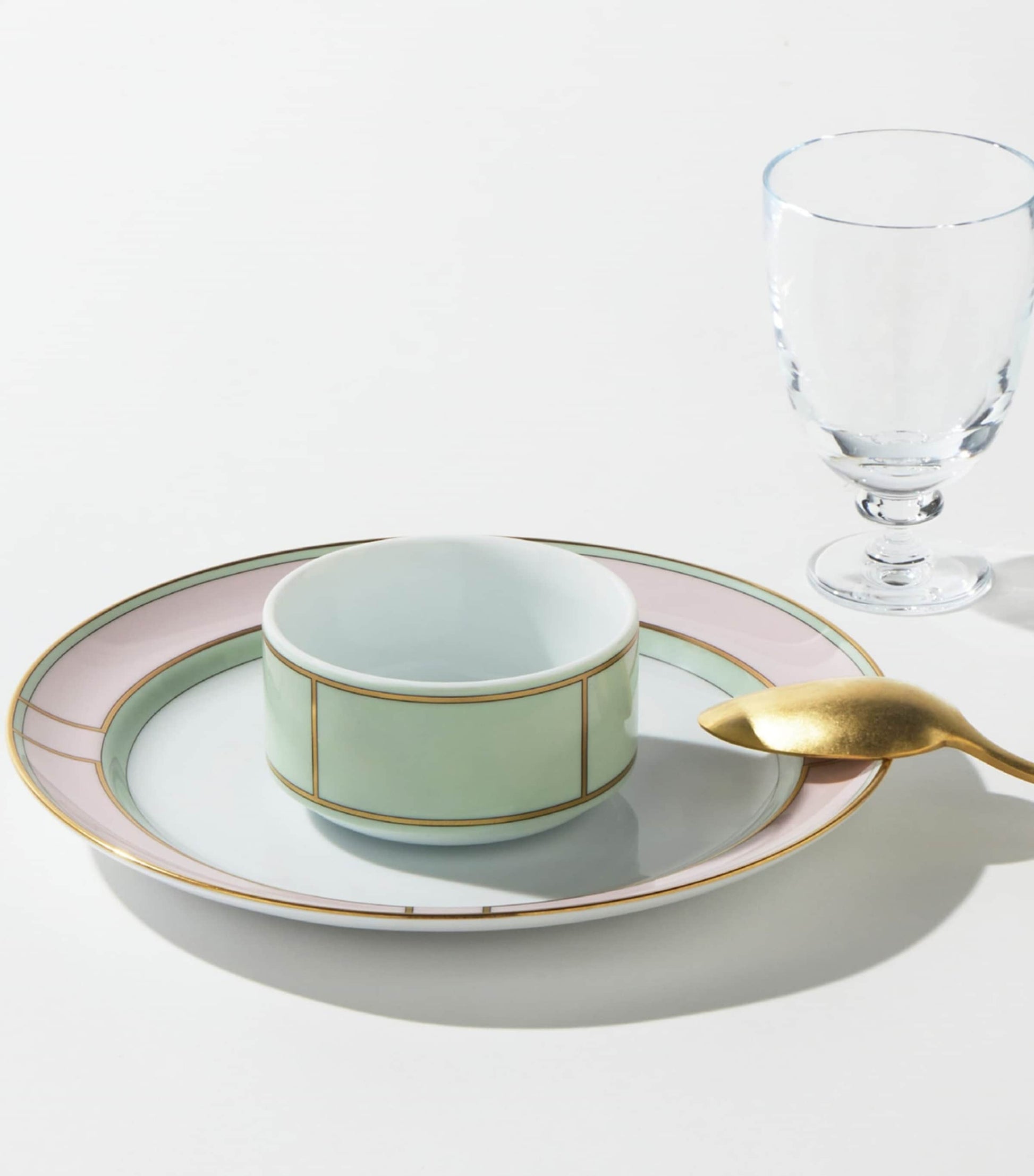 GINORI 1735 Porcelain Colonna Diva Verde Small Bowl (10cm)