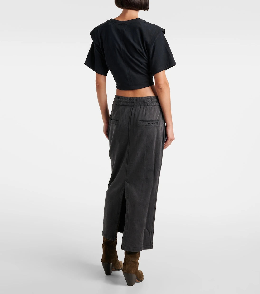 Marant Etoile - Noreen cotton jersey midi skirt