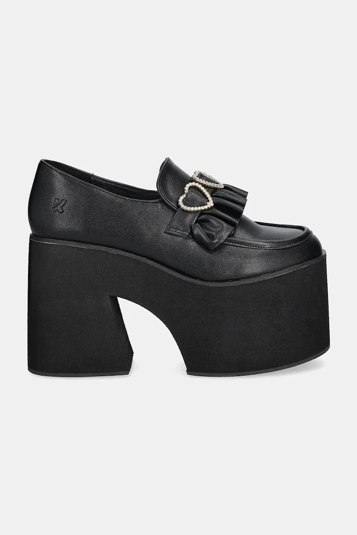 Koi Footwear Dark Delights Chunky Heart Kalın Topuklu Ayakkabı