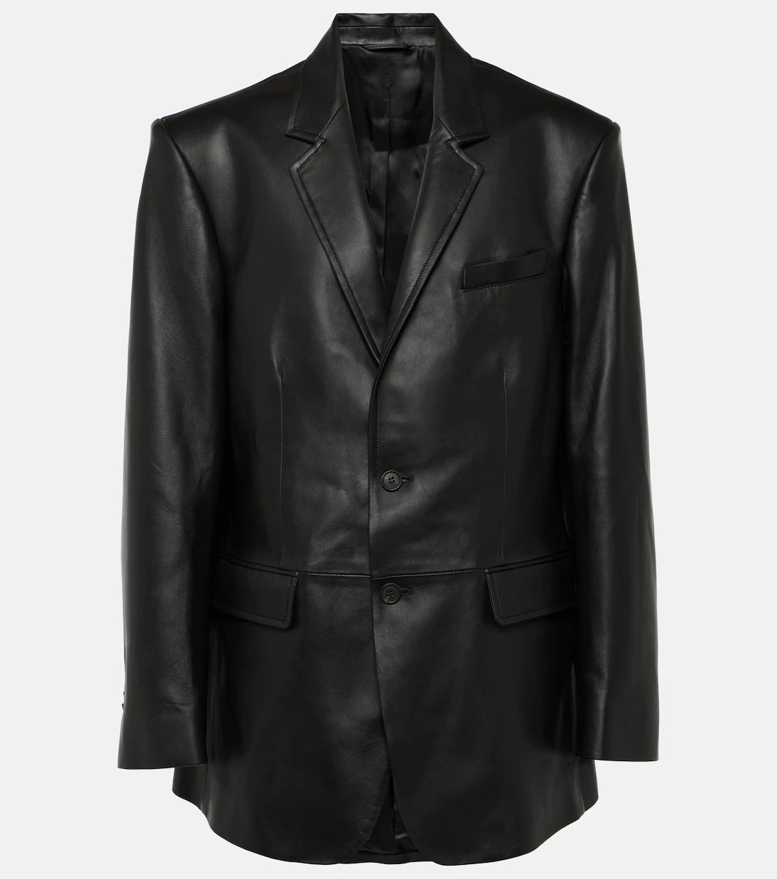 Wardrobe.NYC - Oversized leather blazer