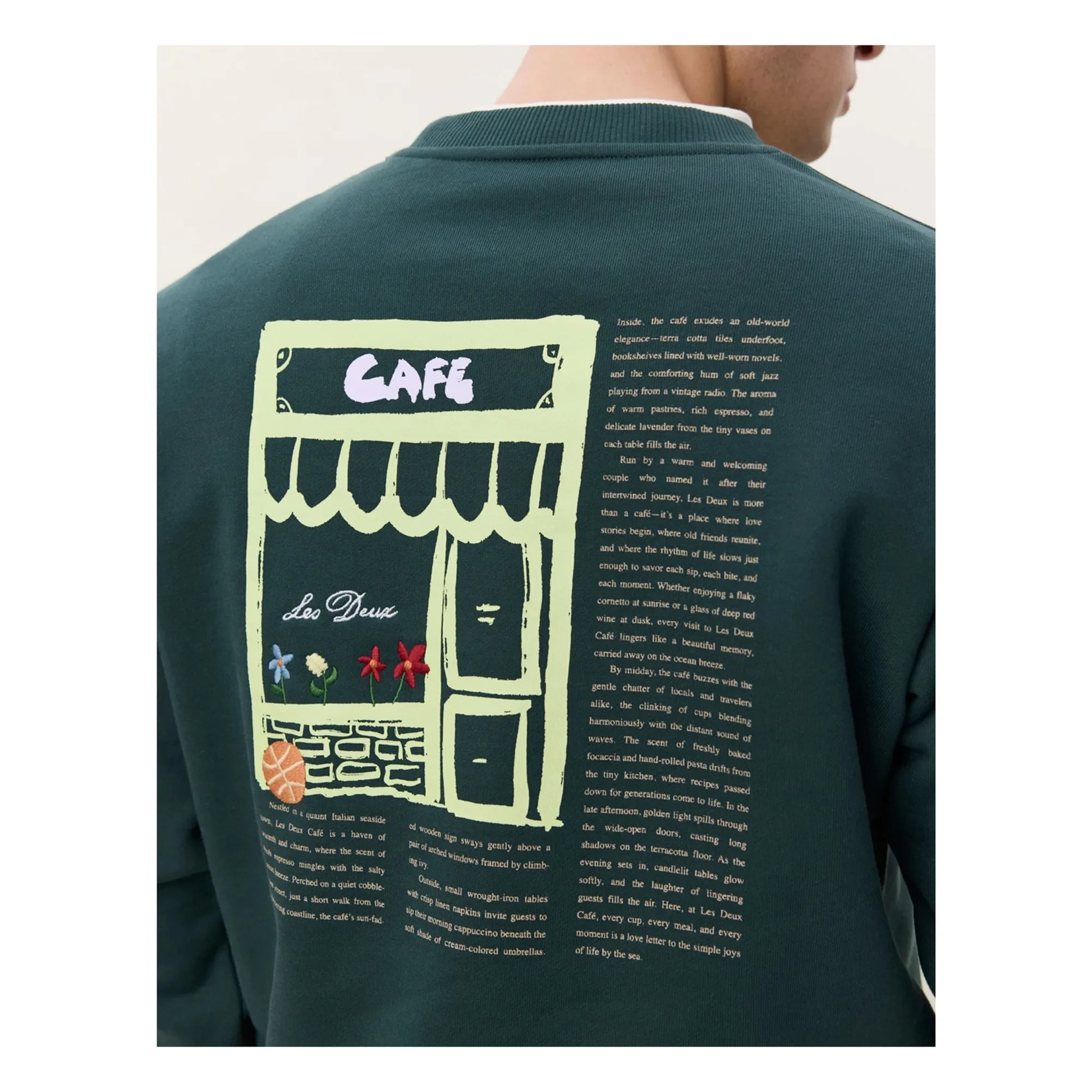 Les Deux - Sweat Café | Dark green