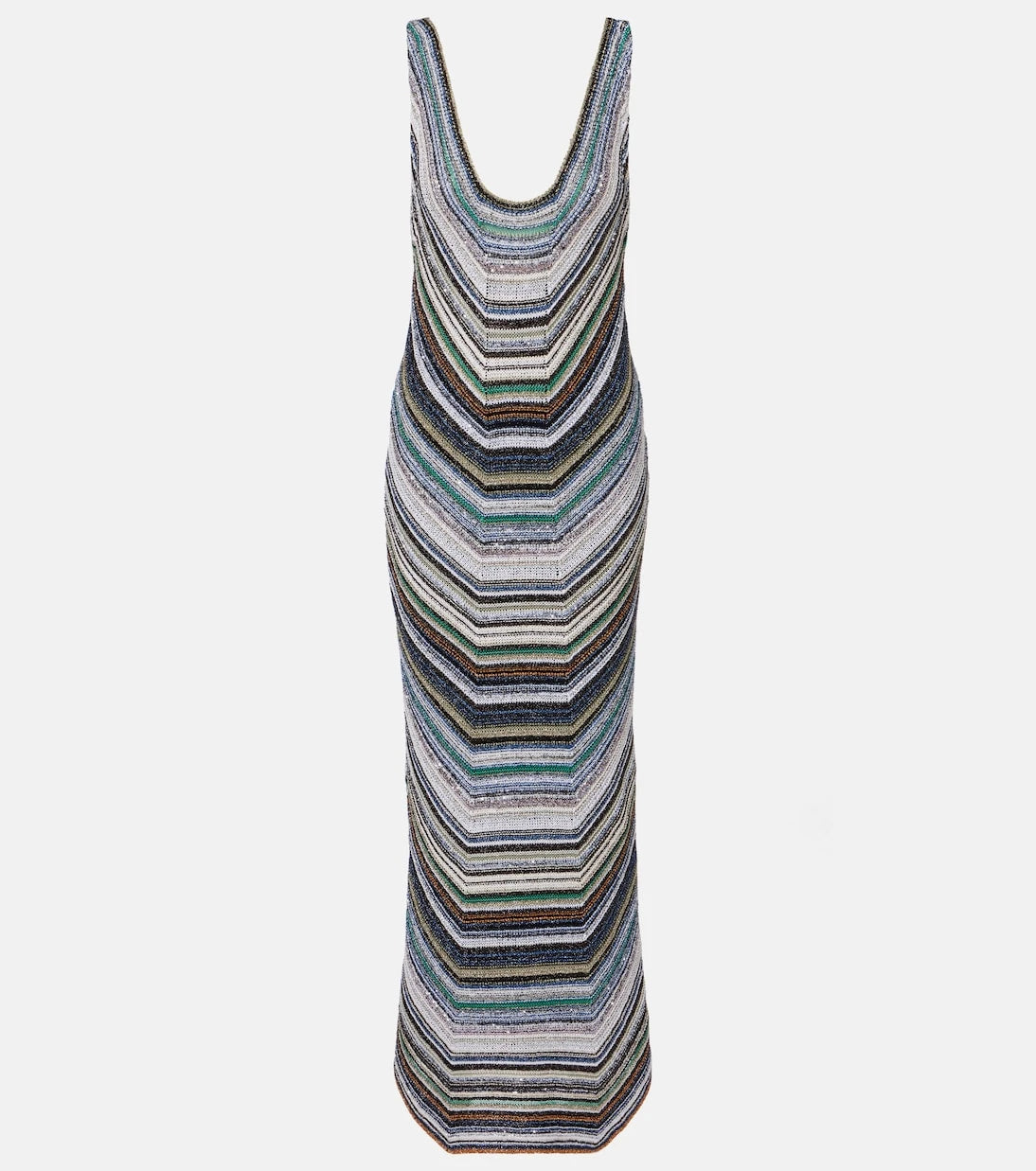 Missoni - فستان لاميه مخطط