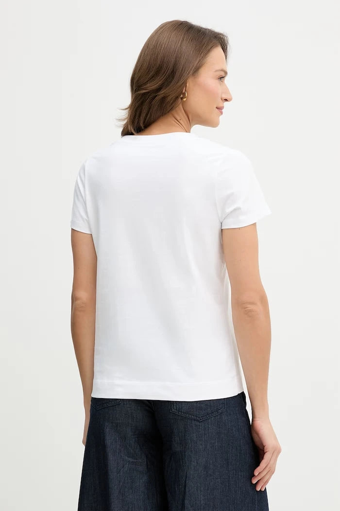 U.S. Polo Assn. тениска дамска от памук V-NECK