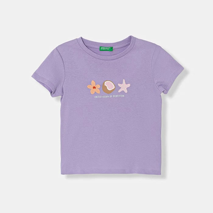 United Colors of Benetton тениска за деца от памук
