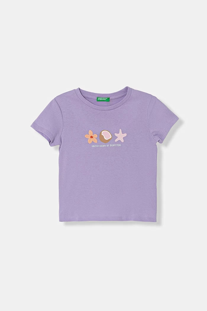 United Colors of Benetton çocuk pamuklu tişört