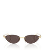 Gold Cat Eye Sunglasses