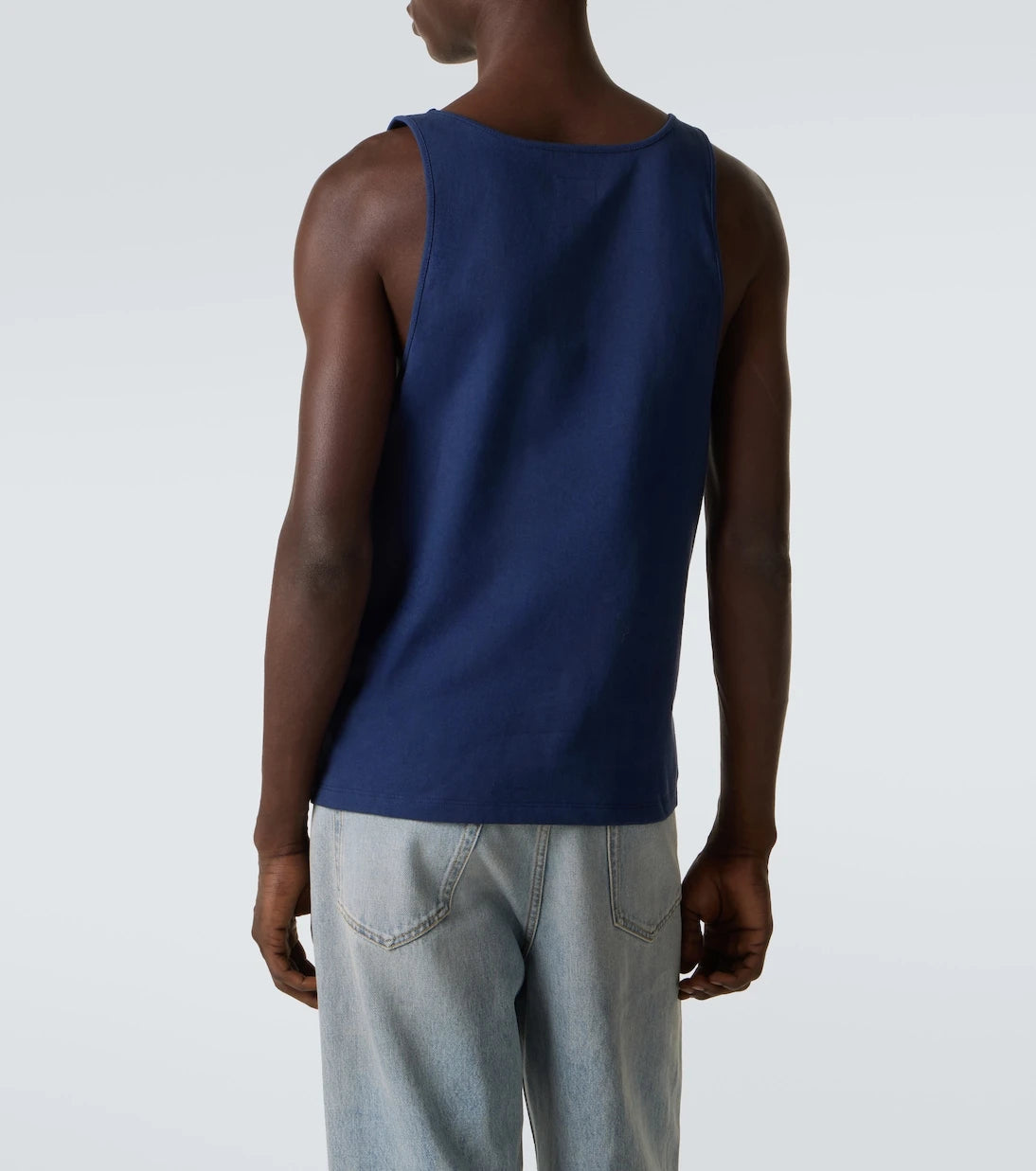 Saint Laurent - Cassandre embroidered cotton tank top