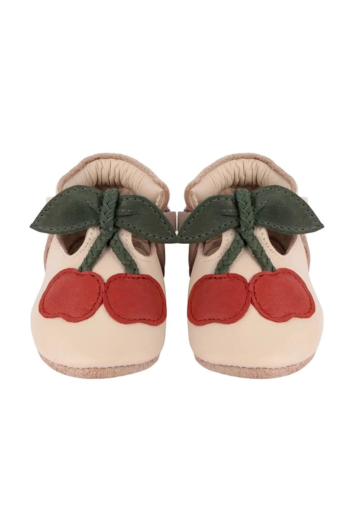 Бебешки кожени обувки Donsje Nanoe Shoes Cherry