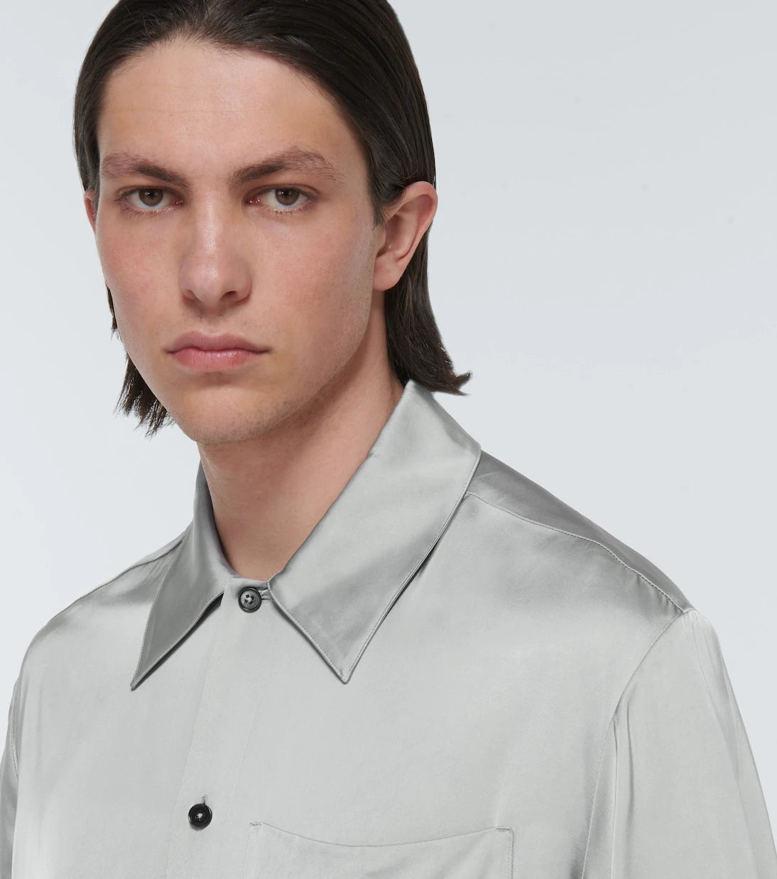 Jil Sander - Shirt 36 satin bowling shirt