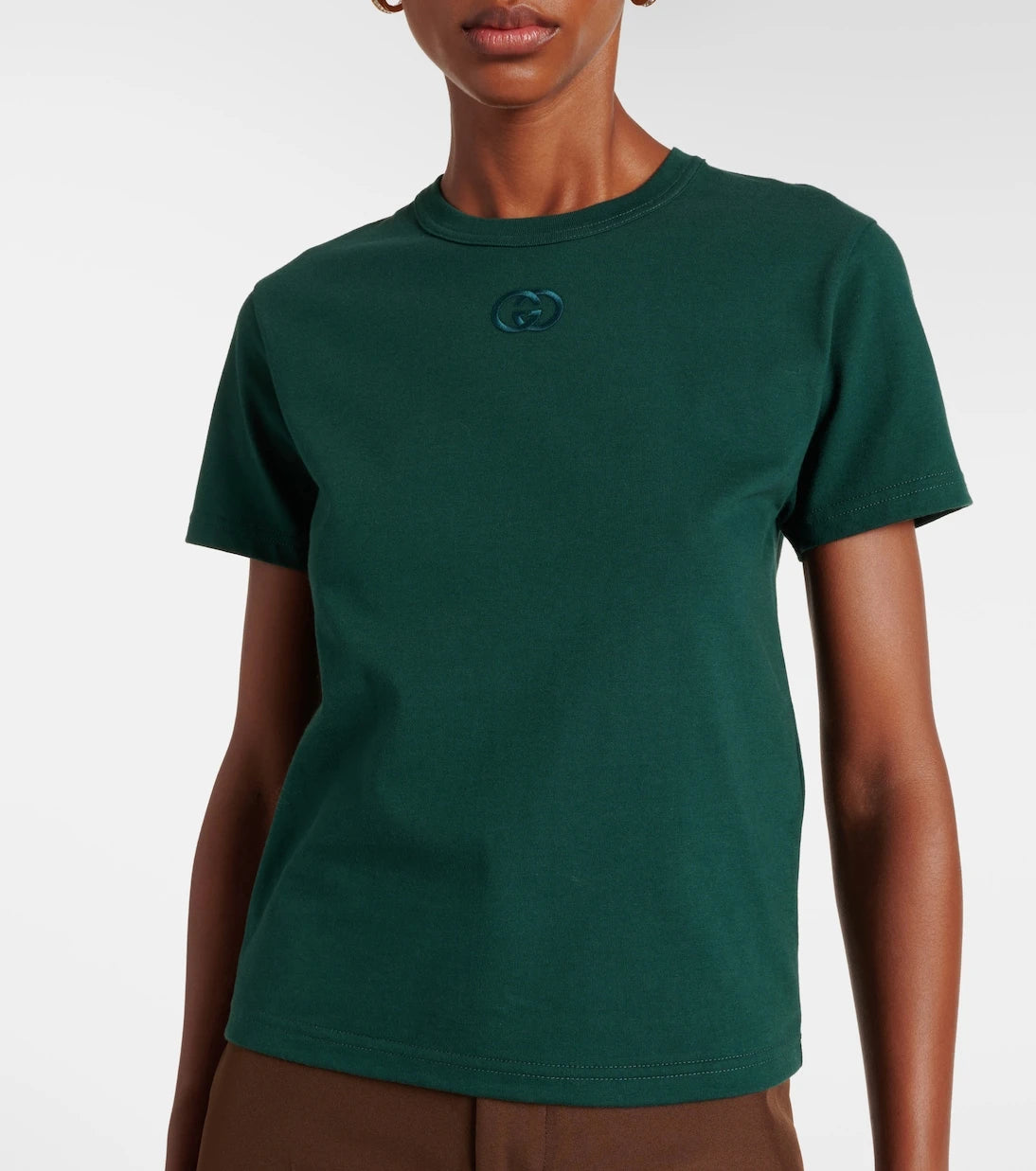 Gucci - Interlocking G cotton jersey T-shirt