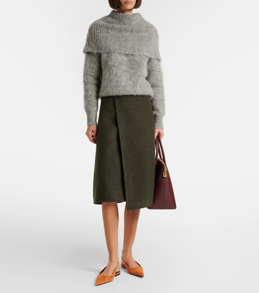 Victoria Beckham - Suede slingback flats