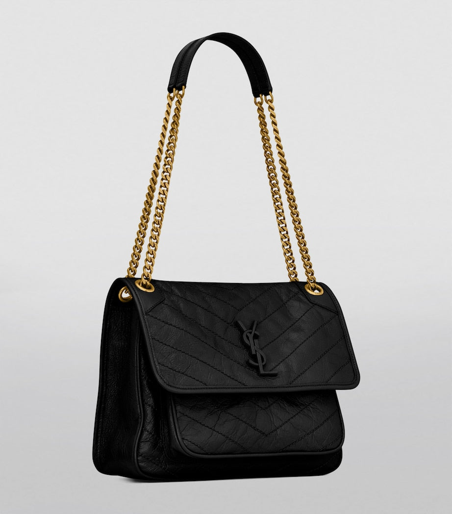 Black Medium Niki Shoulder Bag