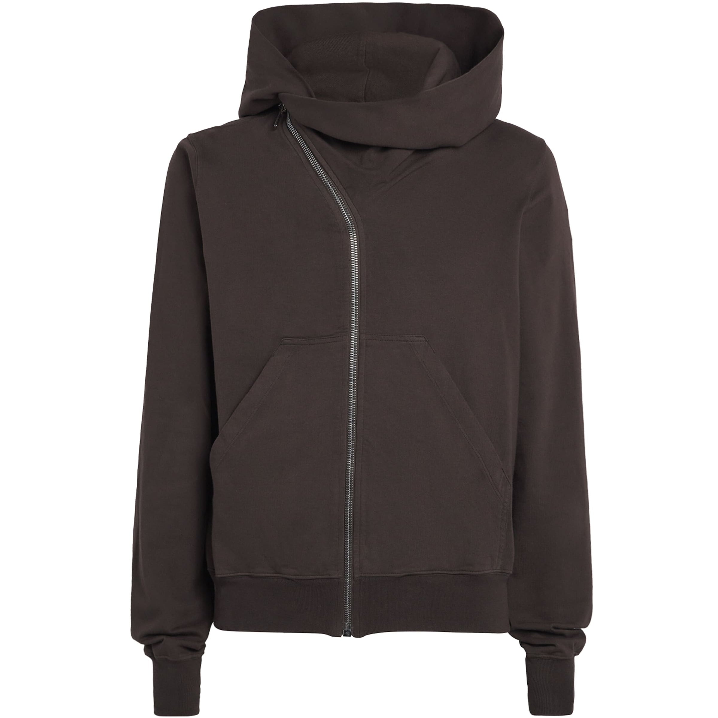 Rick Owens Brown Organic Cotton Mountain Hoodie