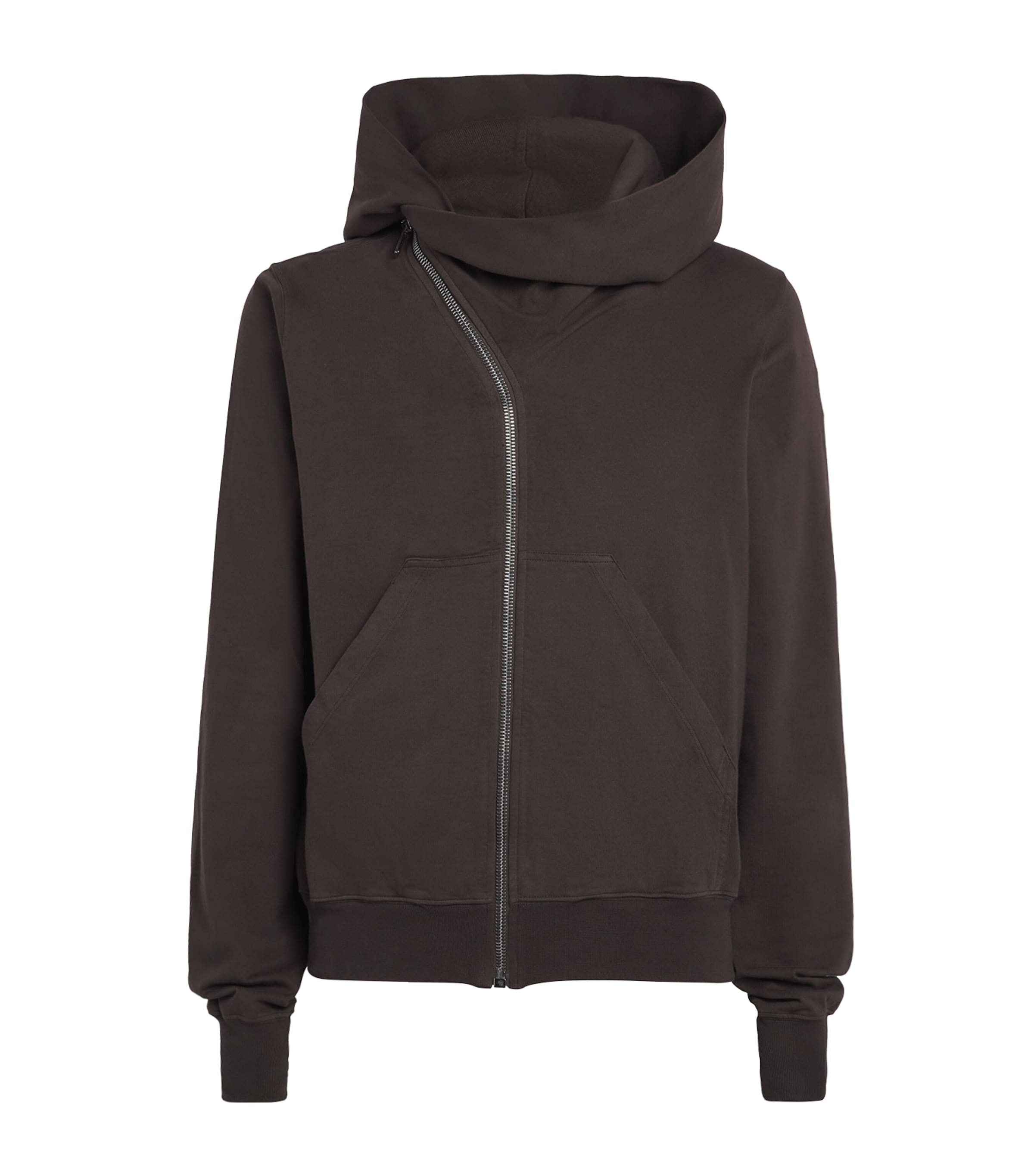 Rick Owens Brown Organic Cotton Mountain Hoodie