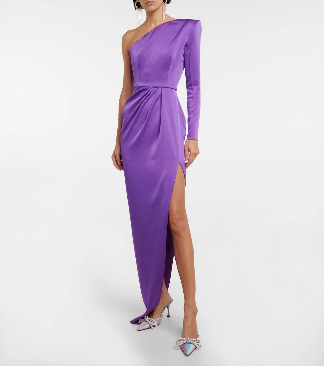 Alex Perry - Delane one-shoulder satin crêpe gown