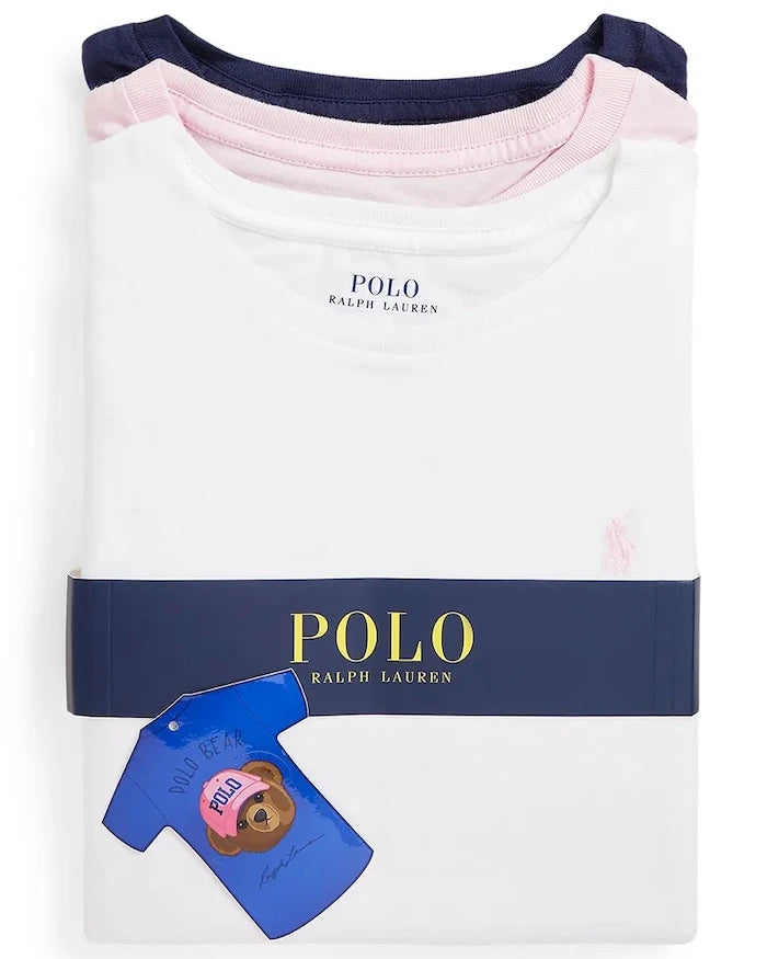 Çocuk pamuklu tişört Polo Ralph Lauren (3 adet)