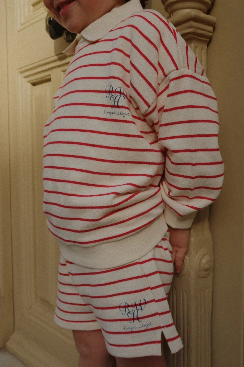 Konges Sløjd - Largo striped cotton jersey shorts