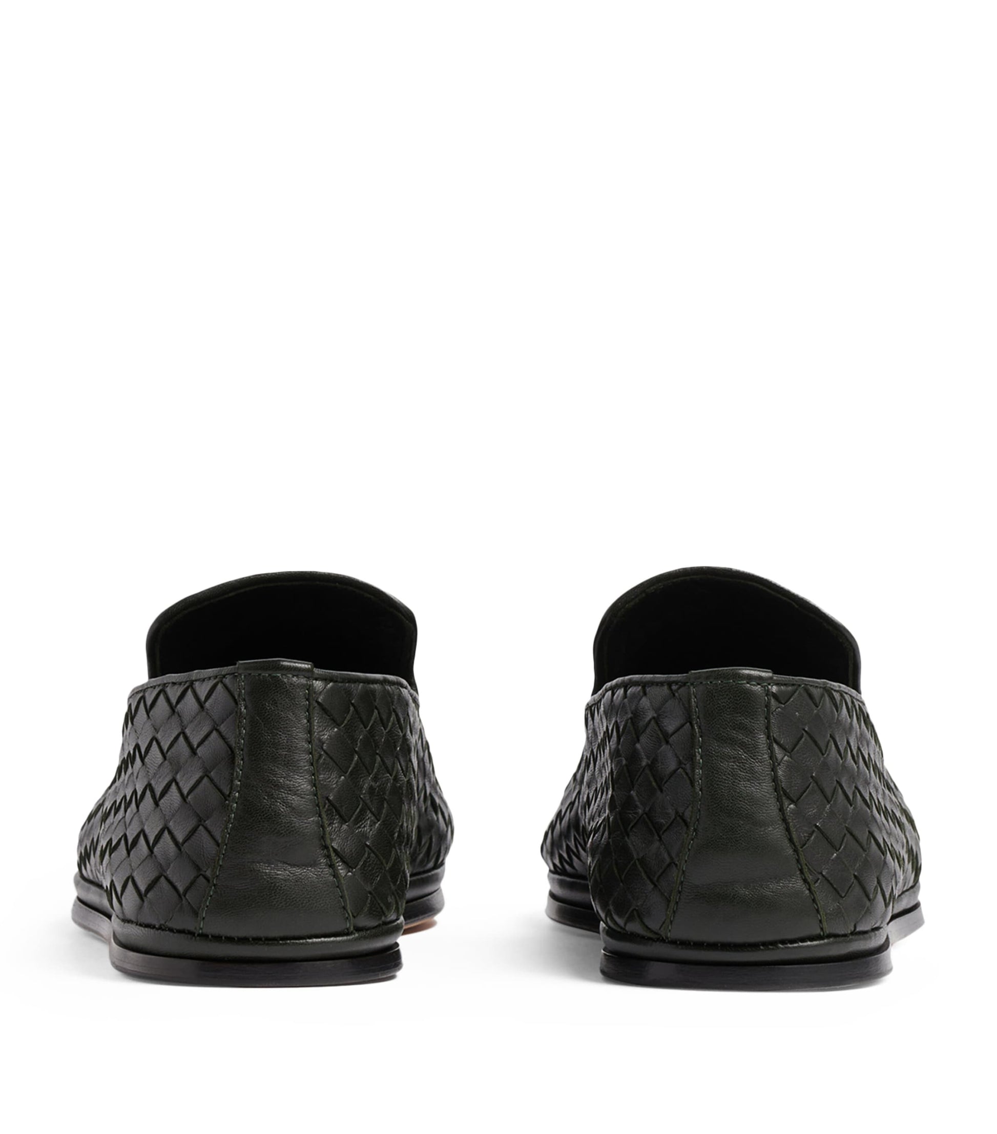 Leather Intrecciato Loafers