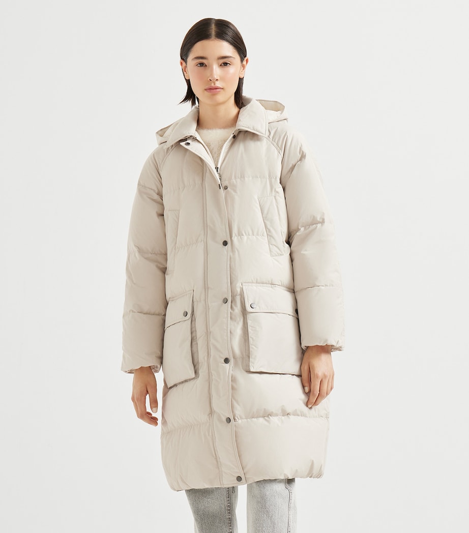 Brunello Cucinelli Beige Quilted Padded Jacket