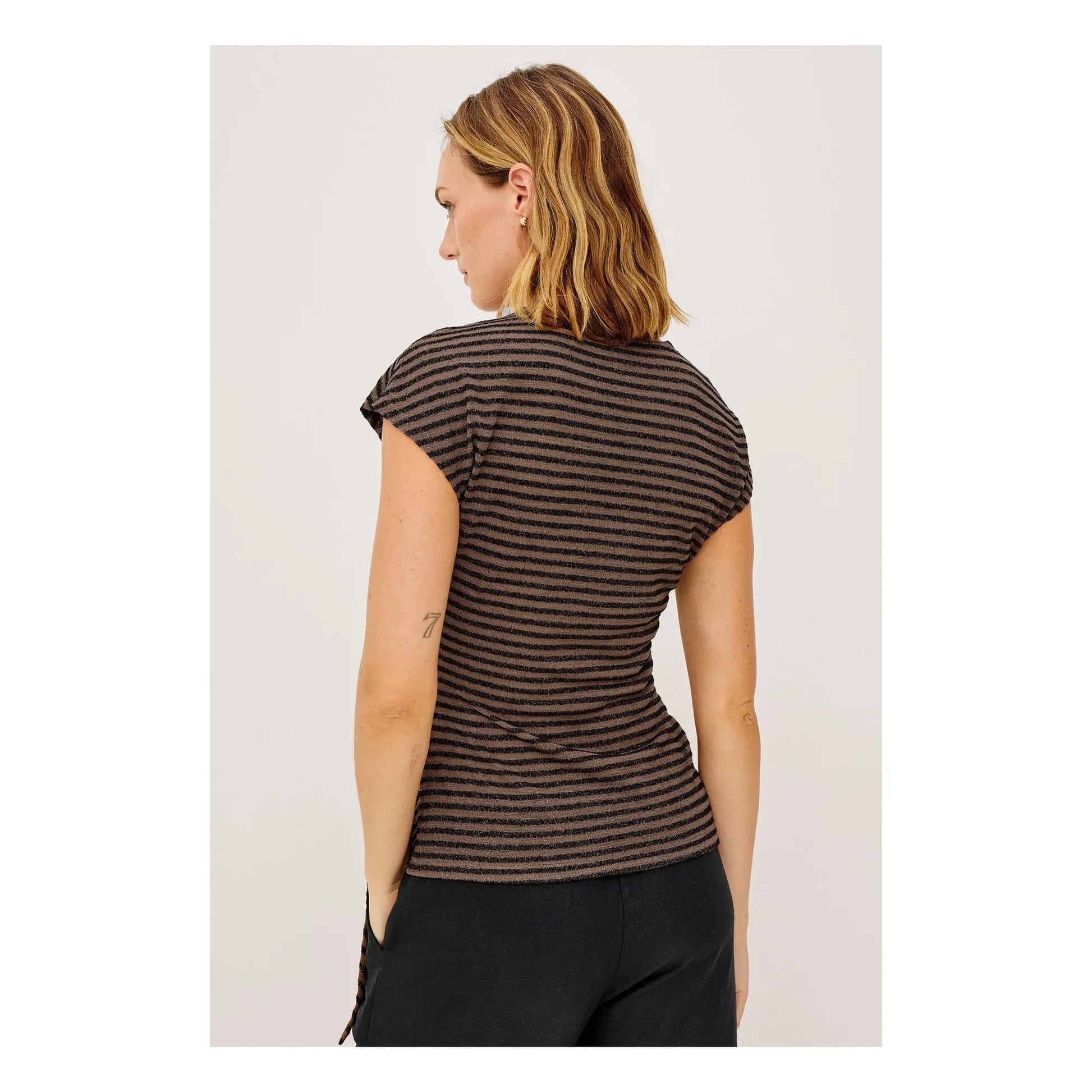 Rails - Gabbie Stripes Top | Chocolate